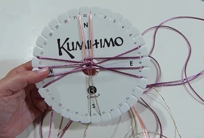 kumihimo paso a paso